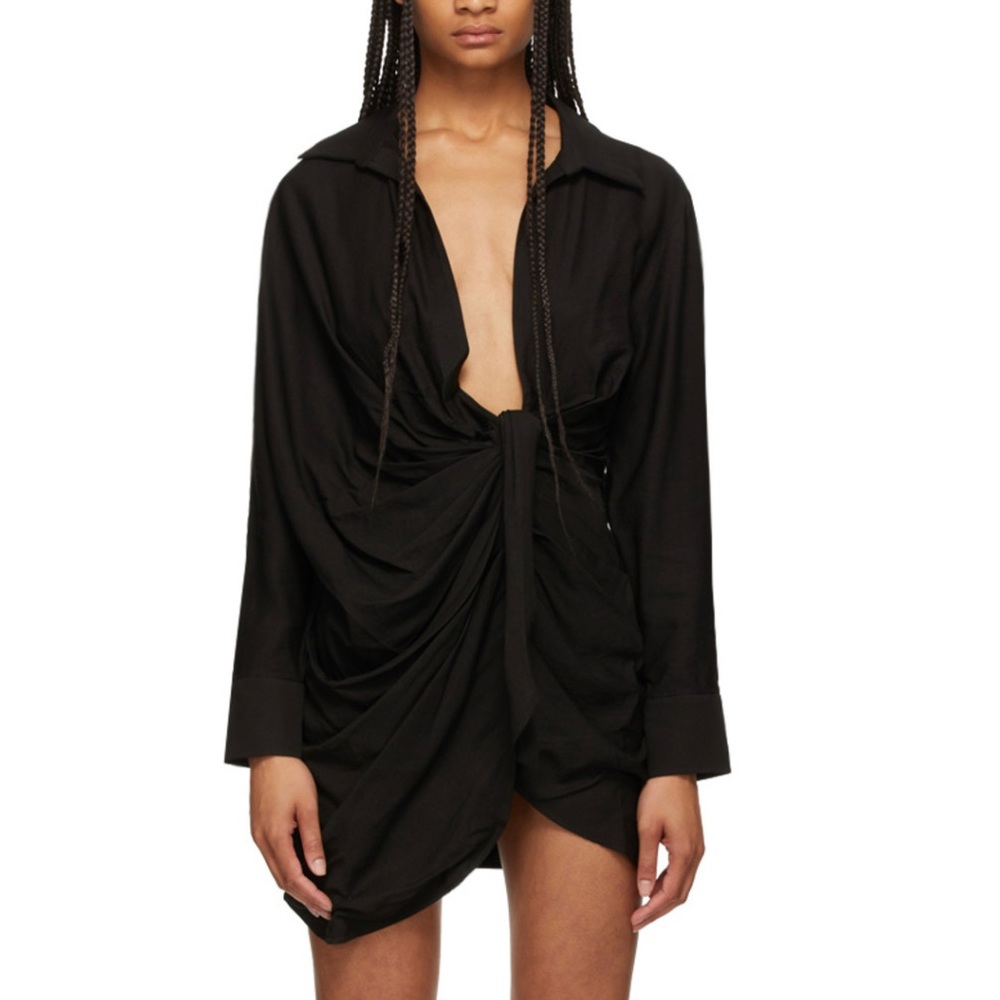 Jacquemus la Robe Montagne black dress